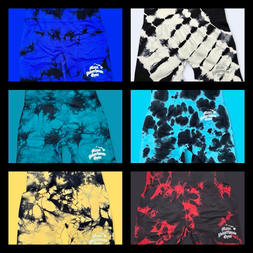BOOTY SHORTS: Scrunch Butt Tie Dye Designs
