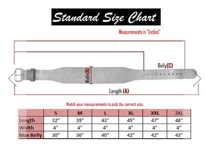 Unisex Leather Olympic Weightlifting Belt