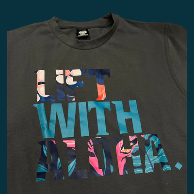 Elite Comfort Heavy Duty Tee: Aloha Floral Gray