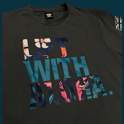 Elite Comfort Heavy Duty Tee: Aloha Floral Gray
