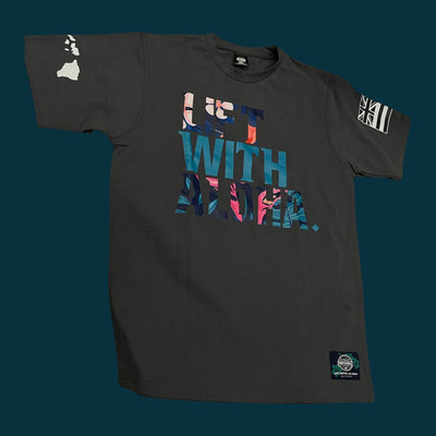 Elite Comfort Heavy Duty Tee: Aloha Floral Gray